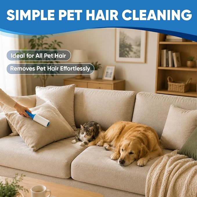 1200 Sheets Lint Roller for Pet Hair, Lint Remover Extra Sticky | Extra Sticky - Image 4