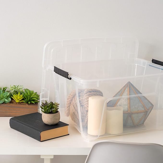 IRIS USA 4-Pack 32 Quart Storage Bins - Image 8