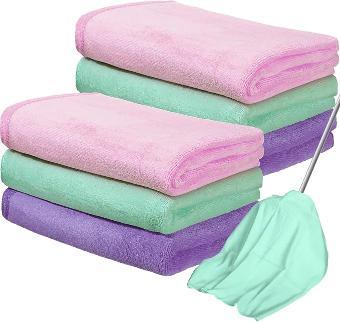 Newwiee 6 Pcs Extra Large Microfiber Cleaning Cloth 30" x 20" Washable Reusable by Newwiee
