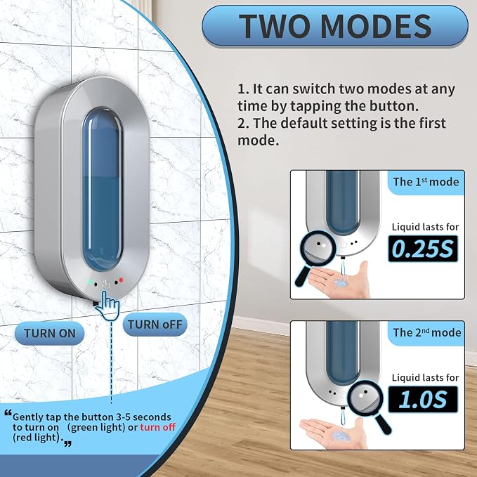 Automatic Soap Dispenser Touchless, Haiaoxonr 700ml Wall Mounted soap Dispenser - Image 4