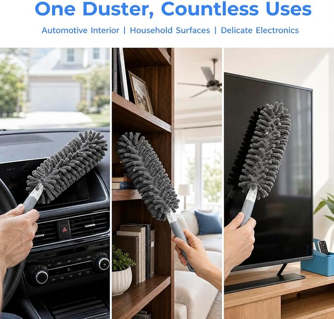 Microfiber Duster for Cleaning, Car Duster Interior, Washable Duster, Feather - Image 5