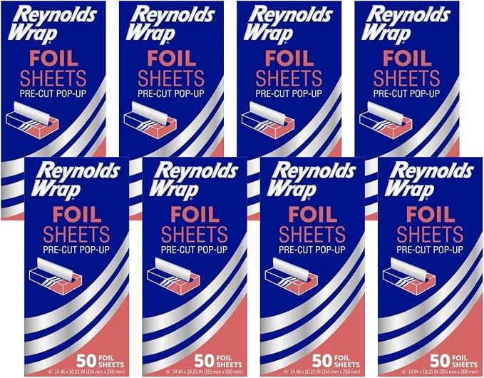 Reynolds Wrappers Aluminum Foil Sheets Pre-Cut Pop-Up 50 Count by ReynoldsConsumerProducts