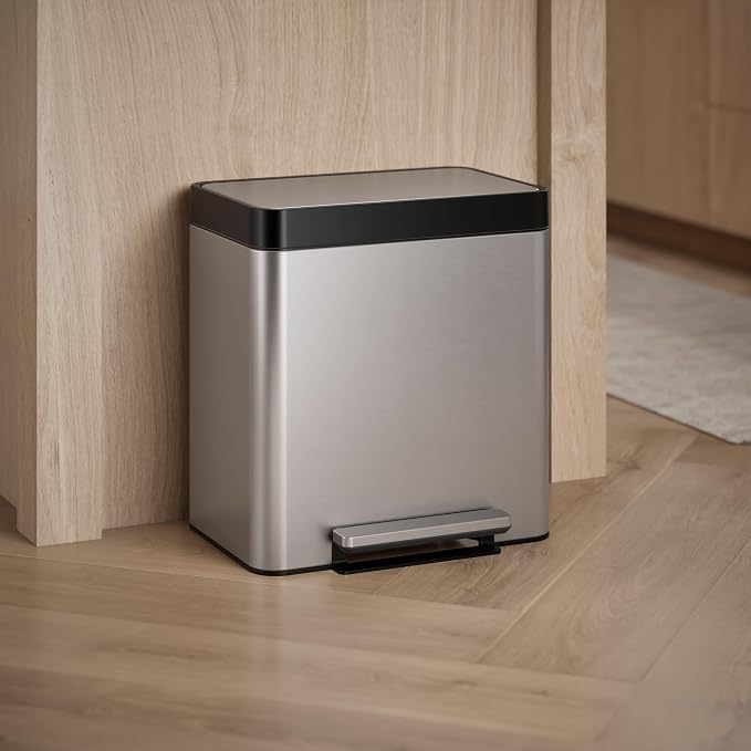 Kohler 20942-ST 8 Gallon Compact Hands-Free Kitchen Step Can, Trash Can - Image 2