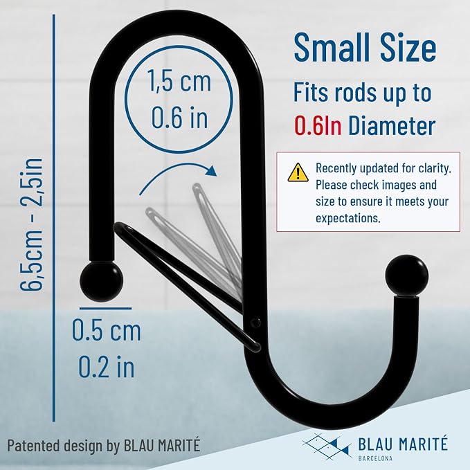 10-Pack Metal S Hooks for Hanging – Heavy-Duty S-Shaped Hook - Image 3