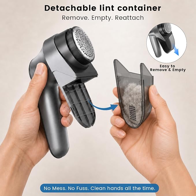 DBC Rechargeable Fabric Shaver, 3-Speed Lint Remover Lint Shaver - Image 6