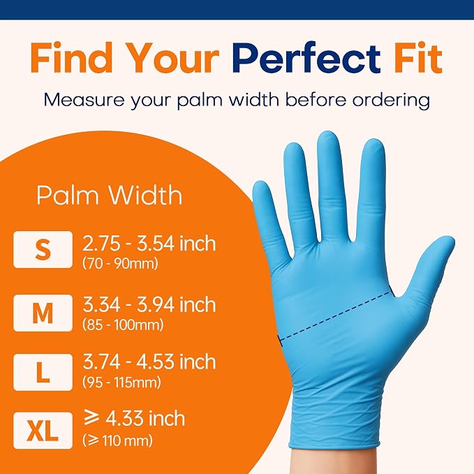 Medical Soft Max Nitrile Exam Gloves Powder-Free Disposable 100 Ct | Soft - Image 6