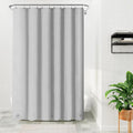 Barossa Design Gray Silver Long Shower Curtain Liner 72x78 by BarossaDesign