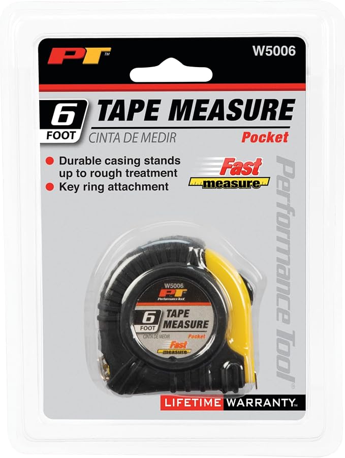 Performance Tool W5006 6 ft. Mini Pocket Tape Measure - Image 6