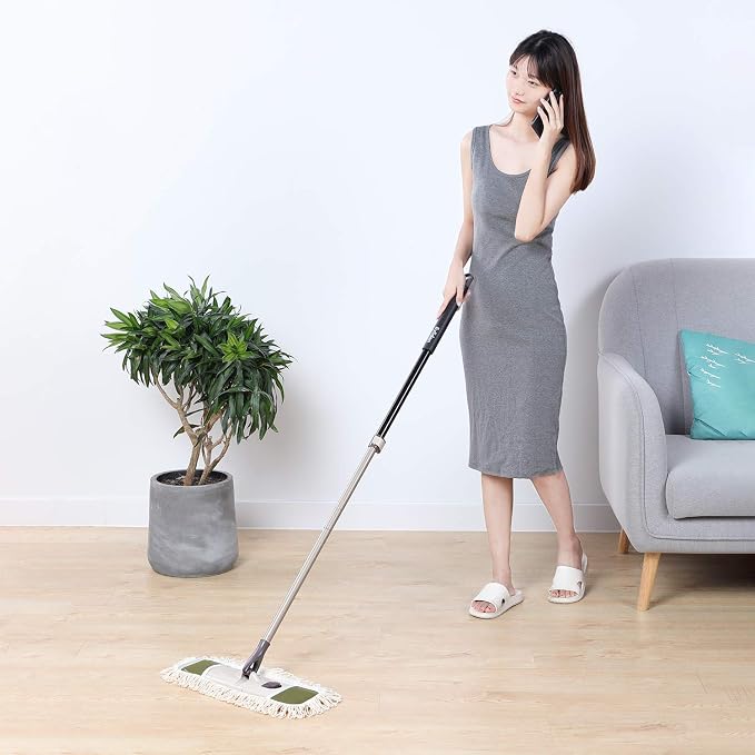 Eyliden Dust Mop, 2 Microfiber Pads, Home Commercial Cleaning, Quick Swap - Image 9