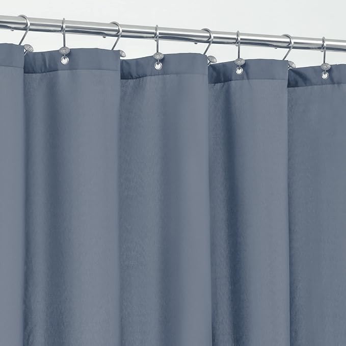 ALYVIA SPRING Waterproof Fabric Shower Curtain or Liner Stone Blue by ALYVIASPRING