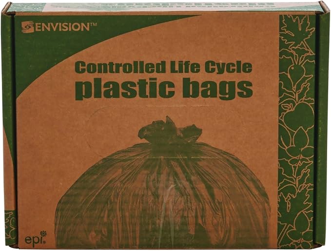 Stout by Envision 13 Gallon 24" x 30" Controlled Life-Cycle Plastic Trash Bags - Image 12