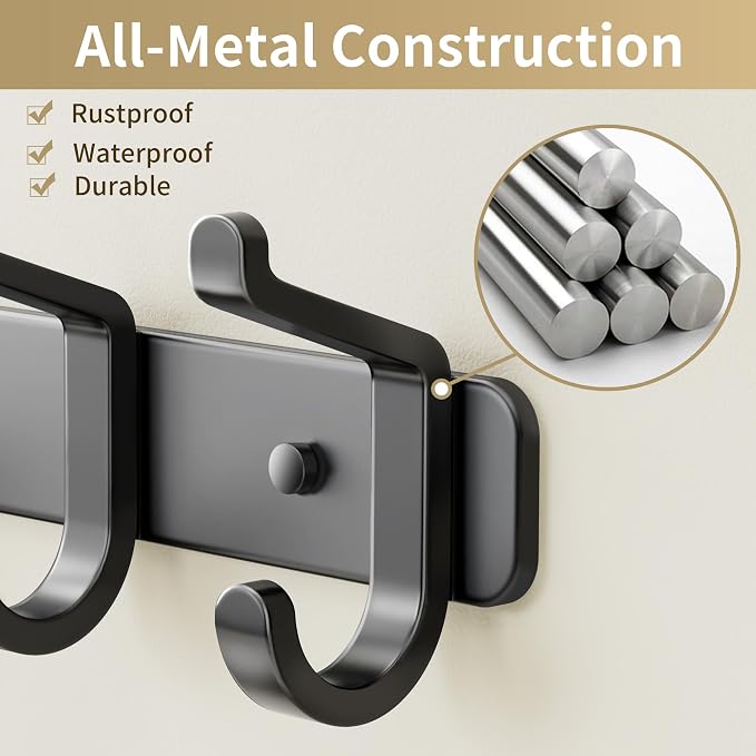 Coat Rack Wall Mount Heavy Duty, Wall Coat Hanger - Image 2