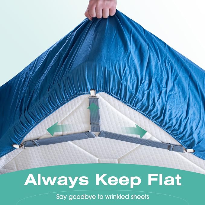 Bed Sheet Straps, Fitted Sheet Clips Sheet Straps, Say Goodbye to The Messy - Image 6