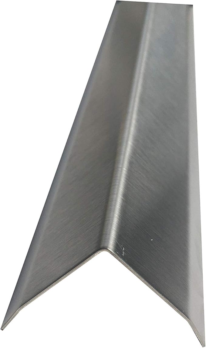 Brushed 304 Stainless Steel Corner Guards, 48" Wall Protectors, 20ga & 16ga, Available in 1/2" to 4", Multi-Pack Options (1, 2, 5, or 10) (1, 1 1/2 x 1 1/2, 20ga with Hug Edges)