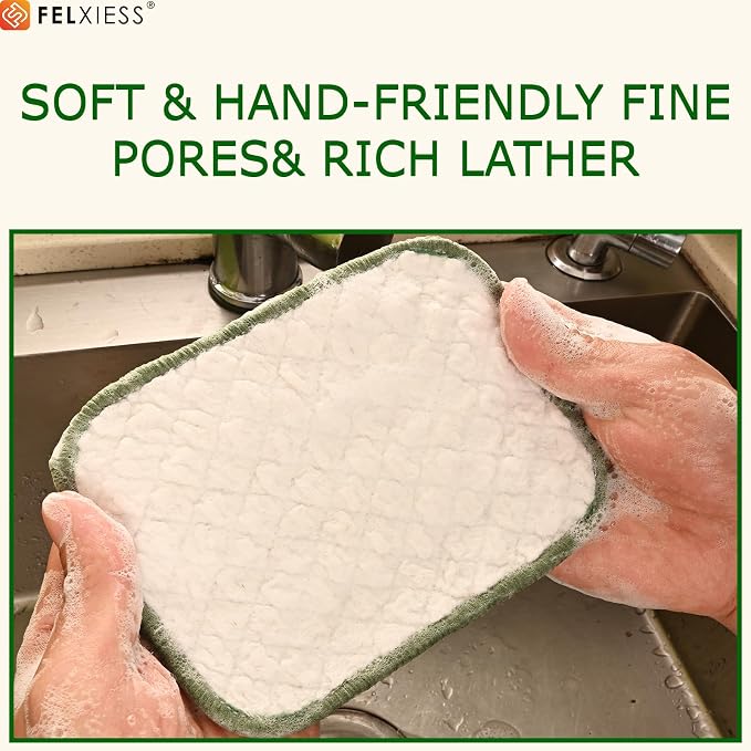 Silver Microfiber Scrubbing Pads, Non-Scratch - Image 6