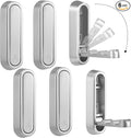 Folding Wall Hooks, 6 Pack, Zinc Alloy, Heavy Duty Coat Hooks | 90° Foldable by Dntorx