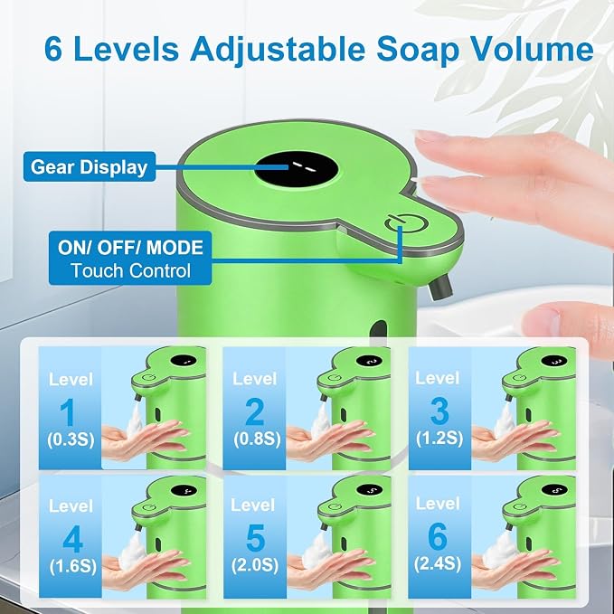 OHIFAST Automatic Foaming Soap Dispenser Touchless, USB Rechargeable Smart Hand - Image 3