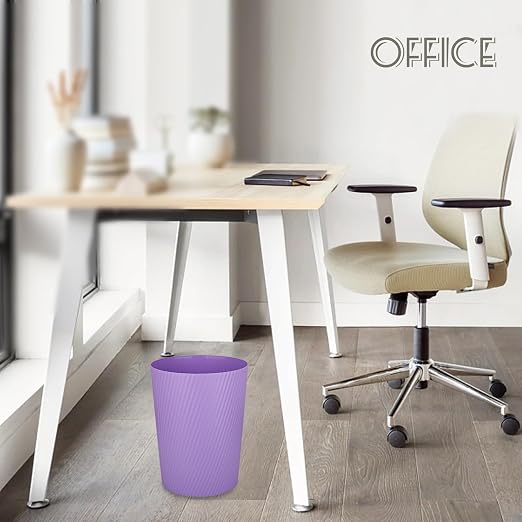 Small Bathroom Trash Can Wastebasket Garbage Can, 1.8 Gallon, Taro Purple | - Image 3