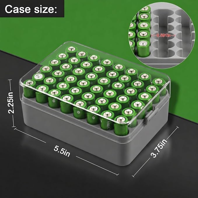 ALCYON Plastic Battery Storage Organizer - Image 4