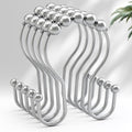 AmazerBath Shower Curtain Hooks, Shower Curtain Rings, Metal Chrome Shower by AmazerBath
