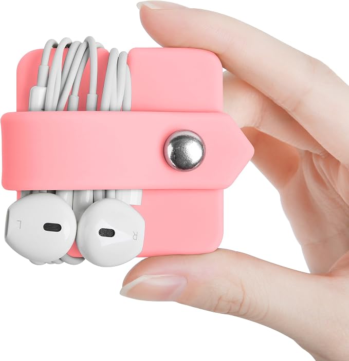 Cord Organizer Earbuds Holder Earphones Wrap Headset Headphone Wrap Winder Cord by ELFRhino