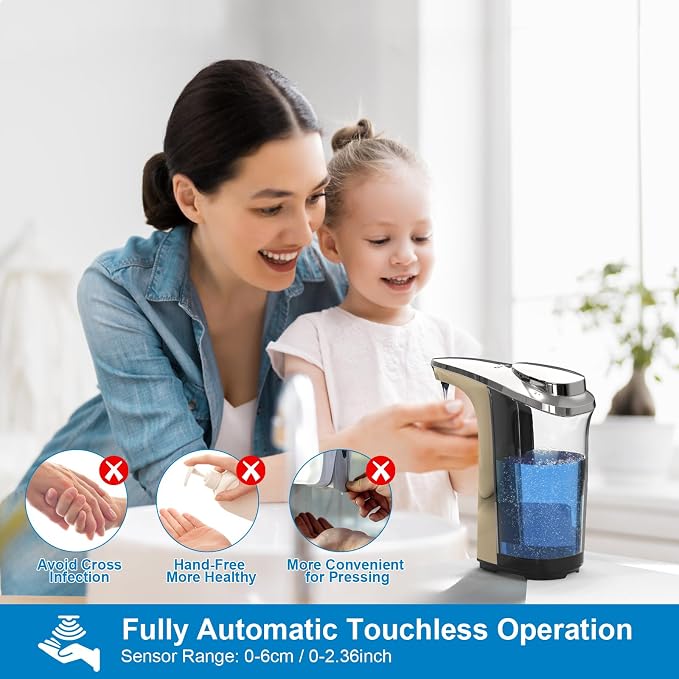 Automatic Soap Dispenser, 17oz Touchless Liquid Dish Soap Dispenser Kitchen | - Image 2