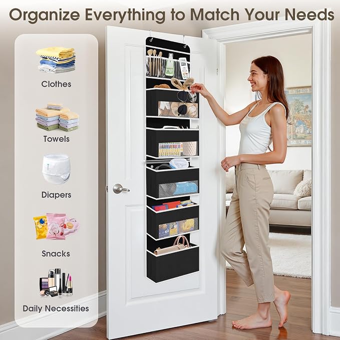 1Pack Over The Door Organizer Large Capacity Hanging Storage Room Organizer - Image 6