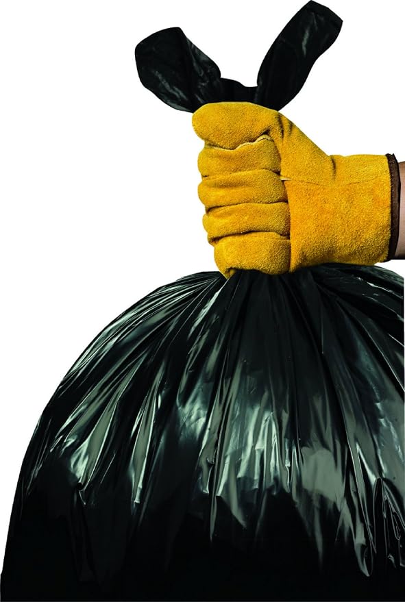Aluf Plastics 60 Gal Black Coreless Roll Trash Bags, E-Z Tie - Image 5