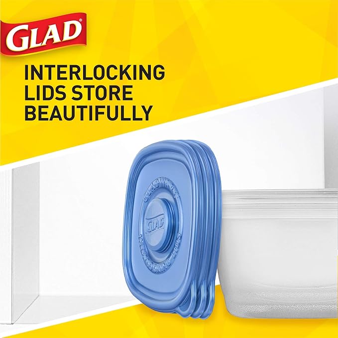 Glad GladWare Mini Round Food Storage Containers, 4 Oz, lock-tight seal - Image 4