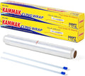 KAMMAK Plastic Wrap with Slide Cutter Food Cling Wrap 12 Inch Kitchen Cling by KAMMAK