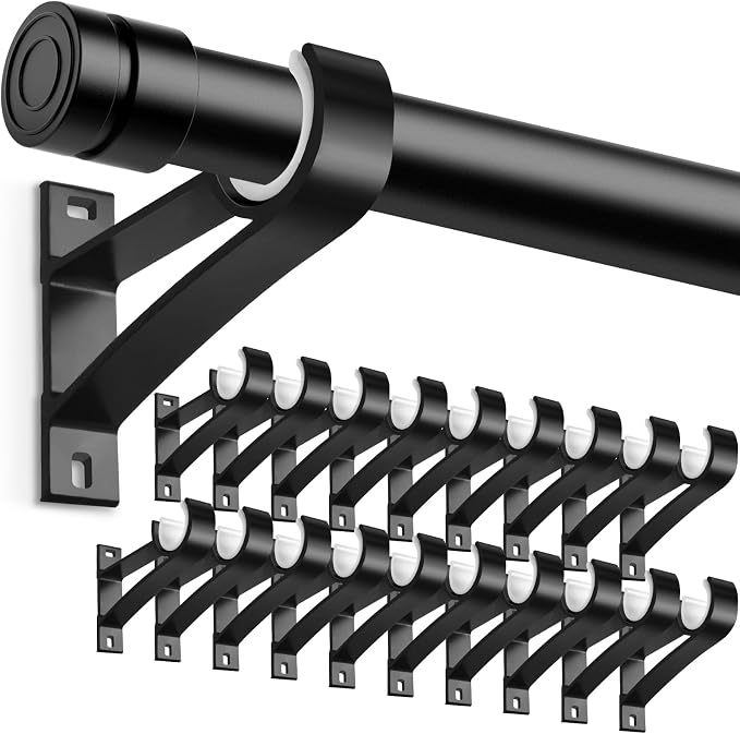 KOLAKO Curtain Rod Bracket, 20 Pack Heavy Duty Holders, Support Brackets by KOLAKO
