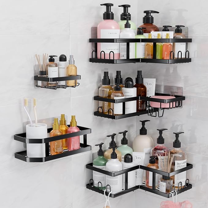 Youvip Corner Shower Caddy-No Drilling Shelves Wall Mounted - Image 7