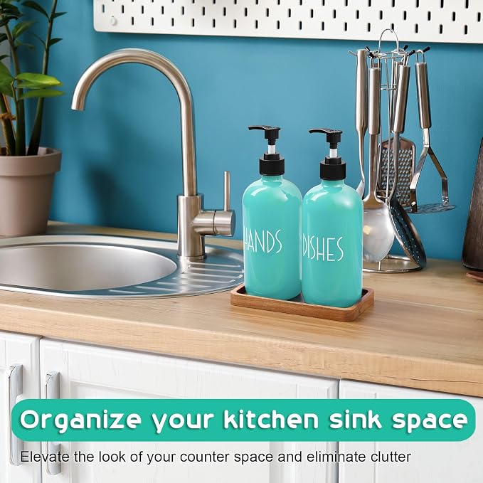 ALELION Turquoise Dish Soap Dispenser - Image 2