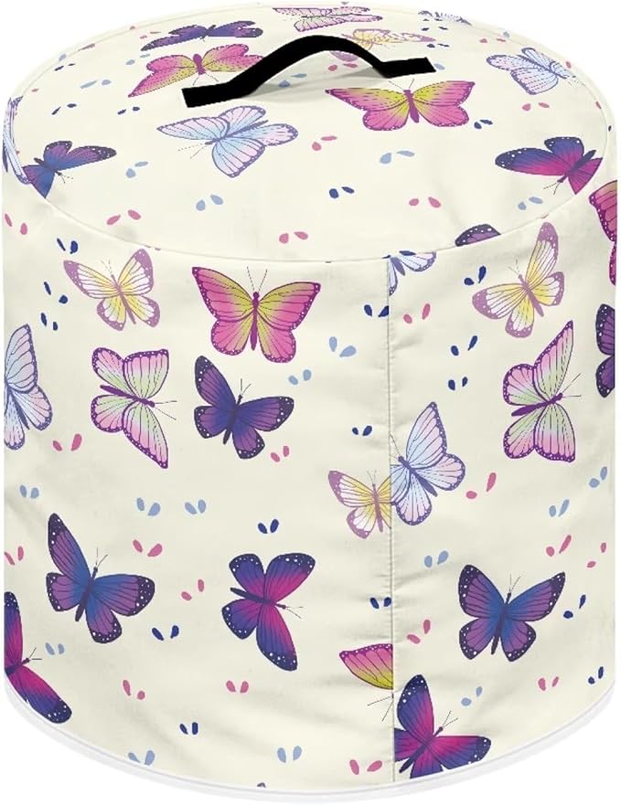 Fashion Butterfly Pressure Cooker Cover Instant Pot Accessories Instant Pot Kitchen Appliance Dust Cover with Pockets for Rice Cooker Air Fryer Slow Cooker Dust Covers for Kitchen Size L