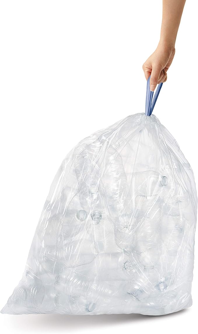 simplehuman Code A 90 Count Custom Fit Liners, Drawstring Kitchen Trash Bags - Image 4