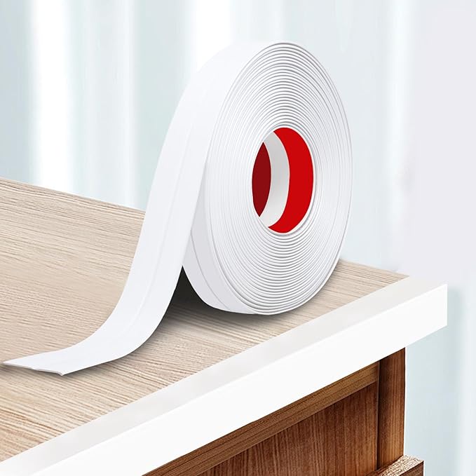 Storystore Wall Corner Protector Moulding Trim 1.6 in x 13 Ft,Peel and Stick Corner Moulding Trim, Self Adhesive Corner Guards Edge Protector for Wall Edge Corner, Countertop,White