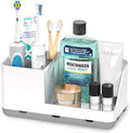 Toothbrush Holder Bathroom Counter Organizer & Storage Detachable | Anti-Slip by Homtalker