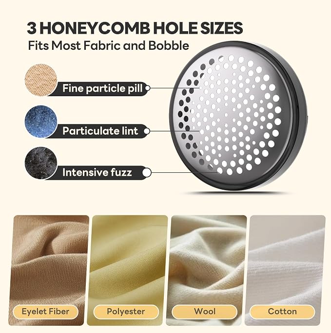 Lint Remover for Clothes Shaver Pill Remover Rechargeable Fabric Shaver 2-Speed - Image 3