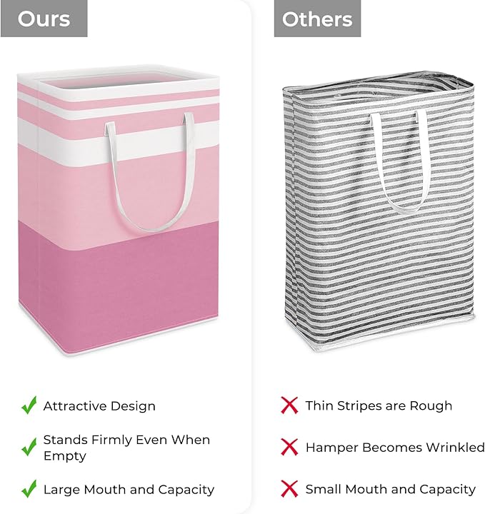 HomeHacks 2 Pack Laundry Baskets, Laundry Hampers Bags | Waterproof, - Image 3