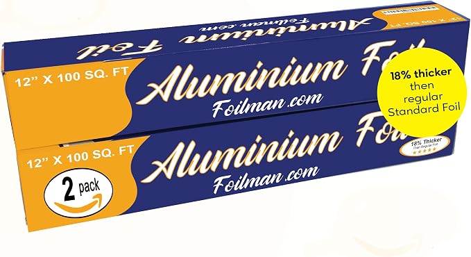 Foilman - Household Aluminum Foil Roll - 2 Packs by Foilman