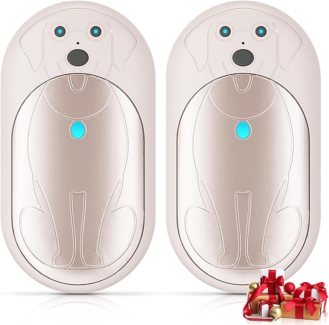 AI Hand Warmers Rechargeable 2 Pack, 6000mAh Electric Pocket Heater with 20H Heating, 3 Levels, Snap-On 2-in-1 Design, Winter Gift for Men & Women, Hiking, Hunting, Outdoor