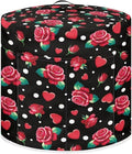 Dust Cover for 6 Quart Instant Pot and Extra Accessories,Red Rose Print Dust Proof Easy to Clean Pressure Cooker Cover Electric Appliance Cover Air Fryer Accessories with Pocket