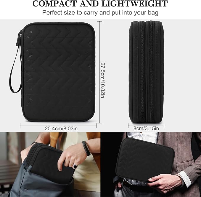 FYY Electronic Organizer, Travel Tech Pouch Bag, Extra Large, Waterproof - Image 2