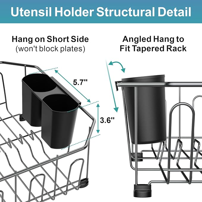 GSlife Small in Sink Dish Drying Rack - Image 7