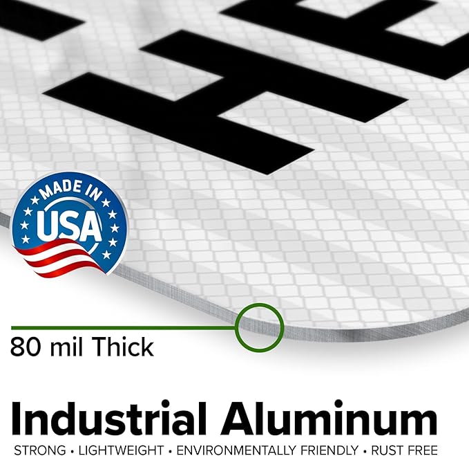 Custom Notice Sign, OSHA Sign, 12x18 Inches, 3M EGP Reflective, Rust Free .063 Aluminum, Fade Resistant, Made in USA by My Sign Center