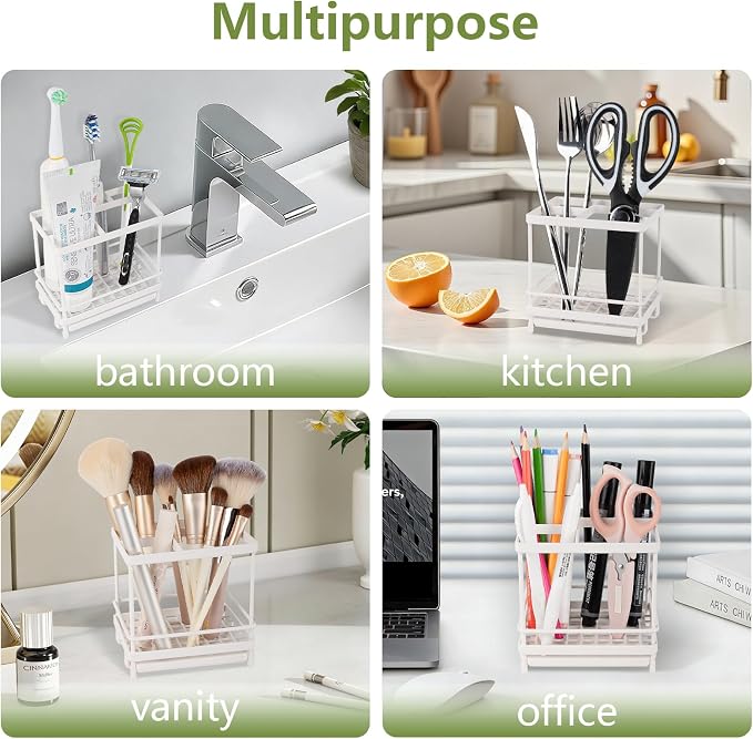 Electric Toothbrush Holders for Bathrooms Toothpaste Organizer, Removable - Image 7