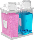 77.8OZ Laundry Detergent Dispenser Container, 2 Pack Liquid Laundry Dispenser by Hordely