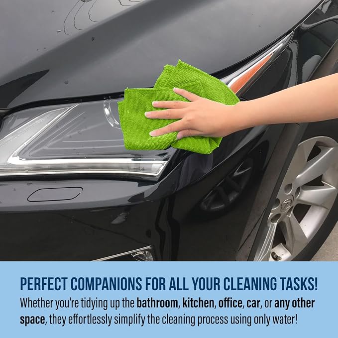 GREEN LIFESTYLE Microfiber Cleaning Cloth 11.5" x 11.5" 750 Pack - Image 3