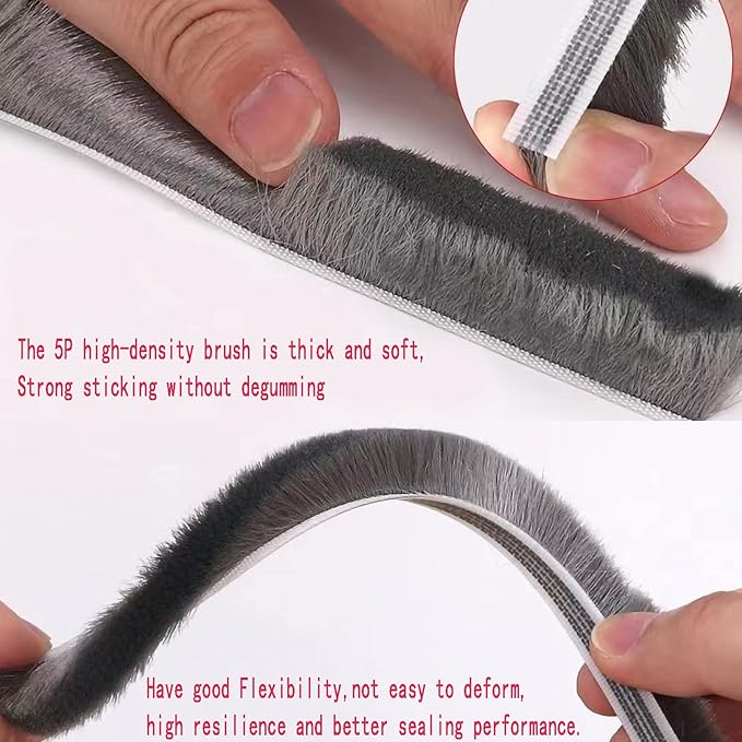 Weather Stripping Door Window Seal Strip 33 Ft, Selfadhesive Strong Adhesion - Image 3