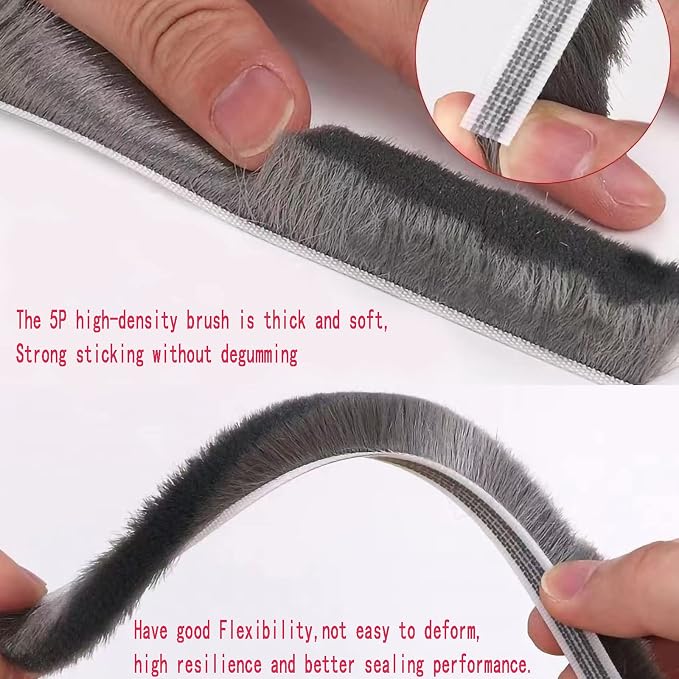 Weather Stripping Door Window Seal Strip 33 Ft, Selfadhesive Strong Adhesion - Image 3